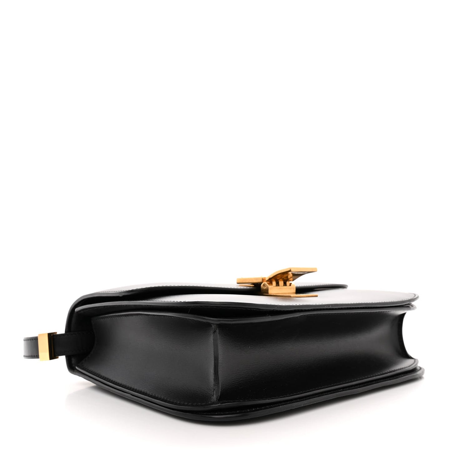 Box Calfskin Medium Classic Box Flap Bag Black
