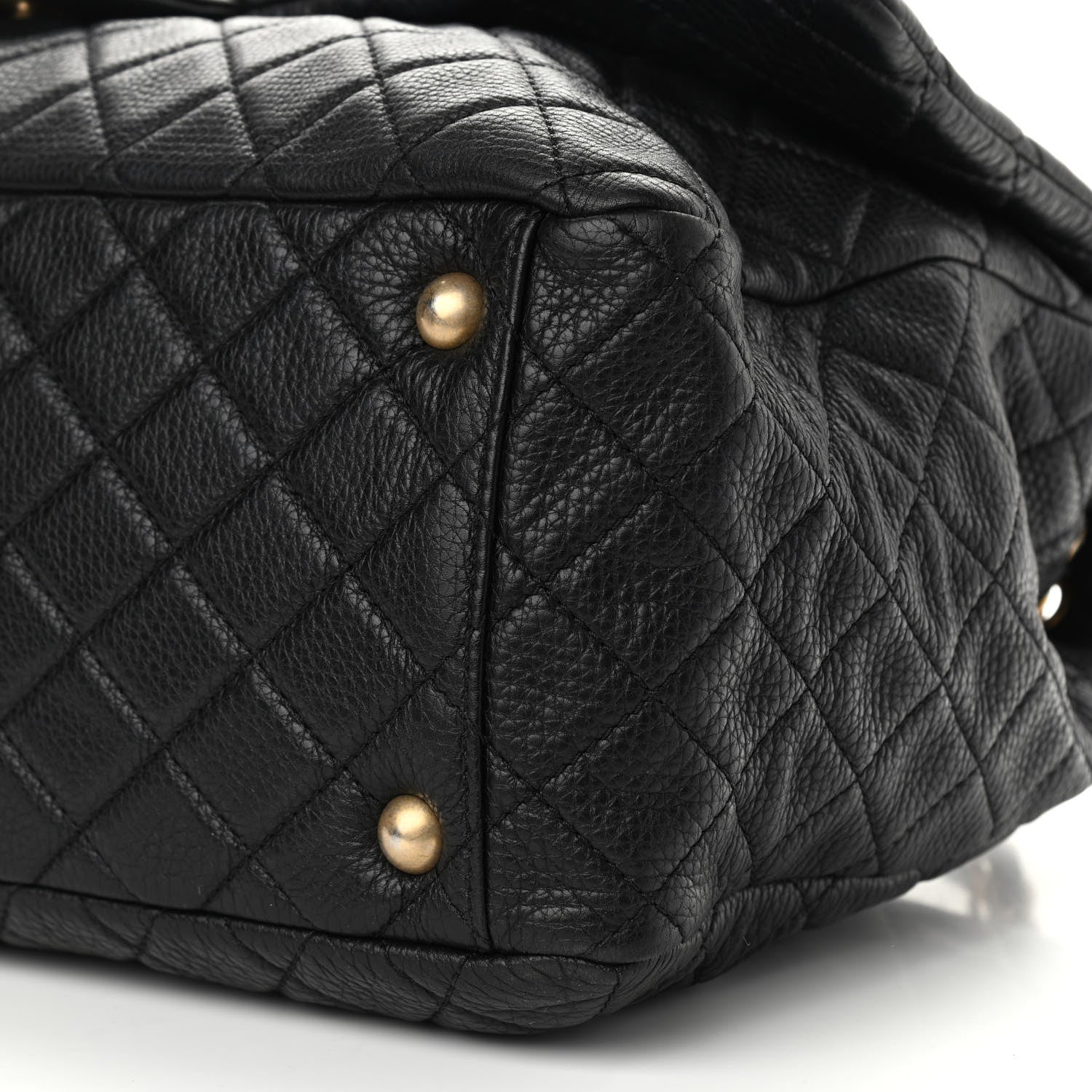 Chanel Calfskin Quilted XXL Travel Flap Bag Black 10 of 13