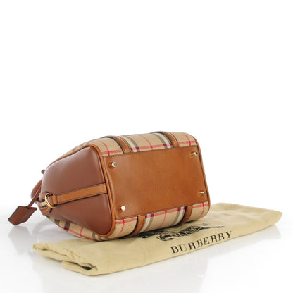 Burberry Horseferry Check Small Alchester Bowling Bag Honey Tan 5 of 10