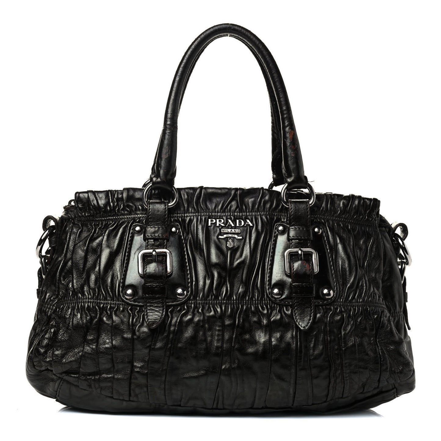 Nappa Gaufre Tote Black