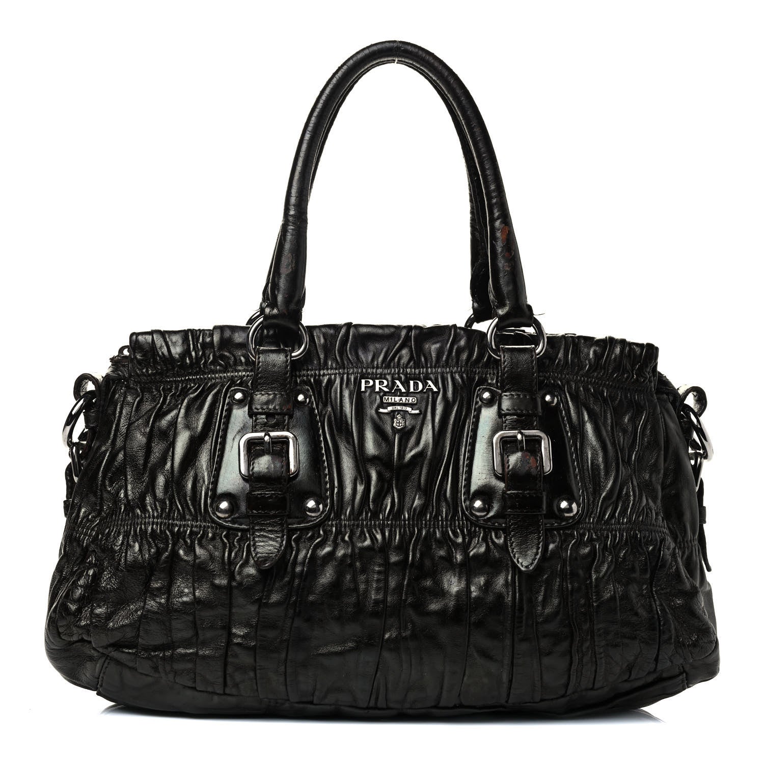 Prada Nappa Gaufre Tote Black 1 of 4