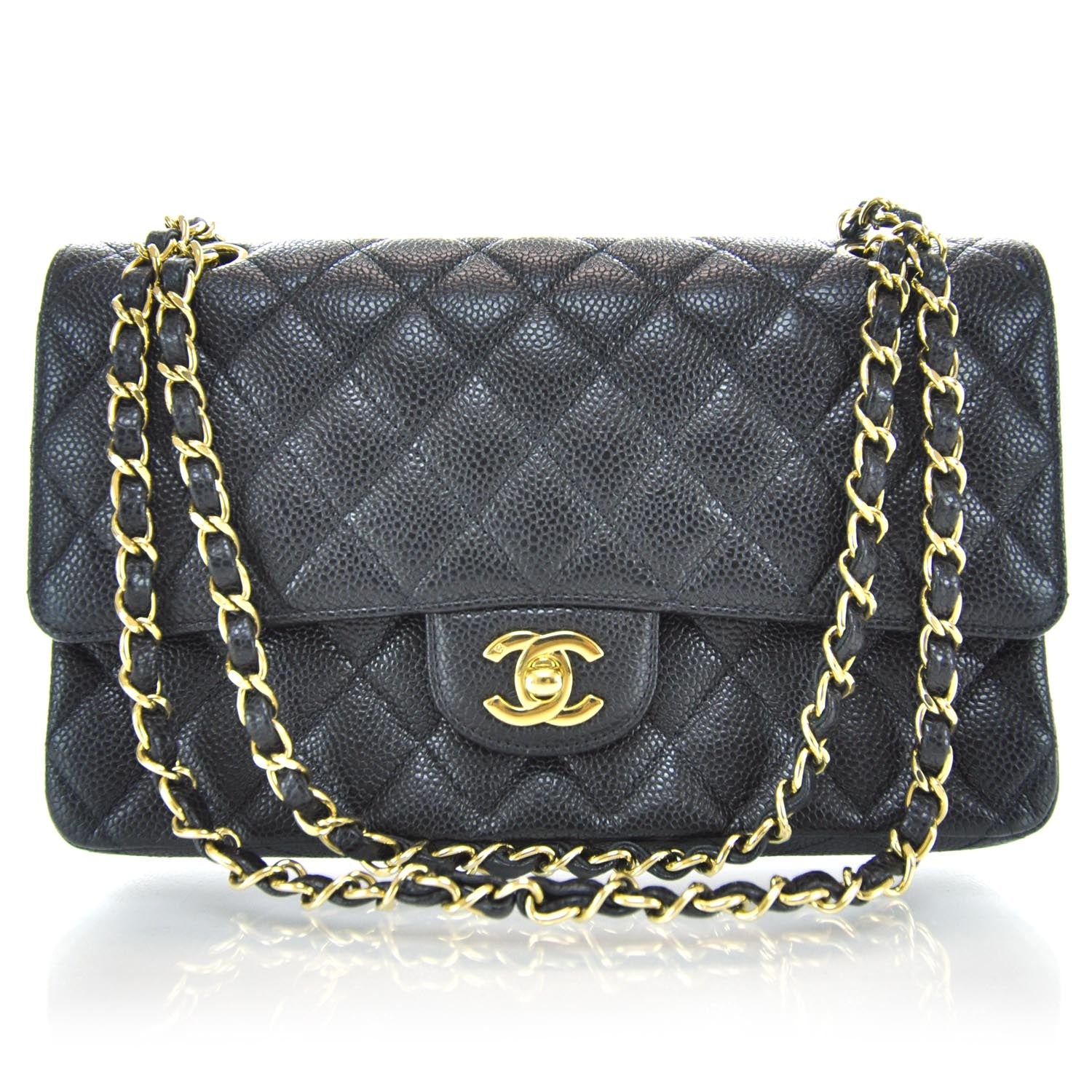 Chanel Caviar Quilted Medium Double Flap Black 1 of 11