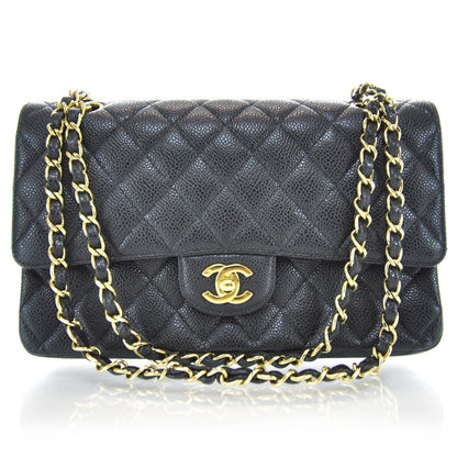 Chanel Caviar Quilted Medium Double Flap Black 1 of 11