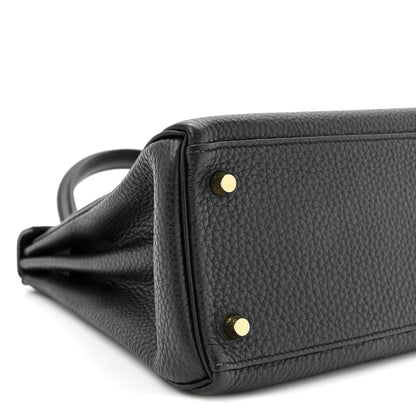 Hermes Togo Kelly Retourne 28 Black 10 of 10