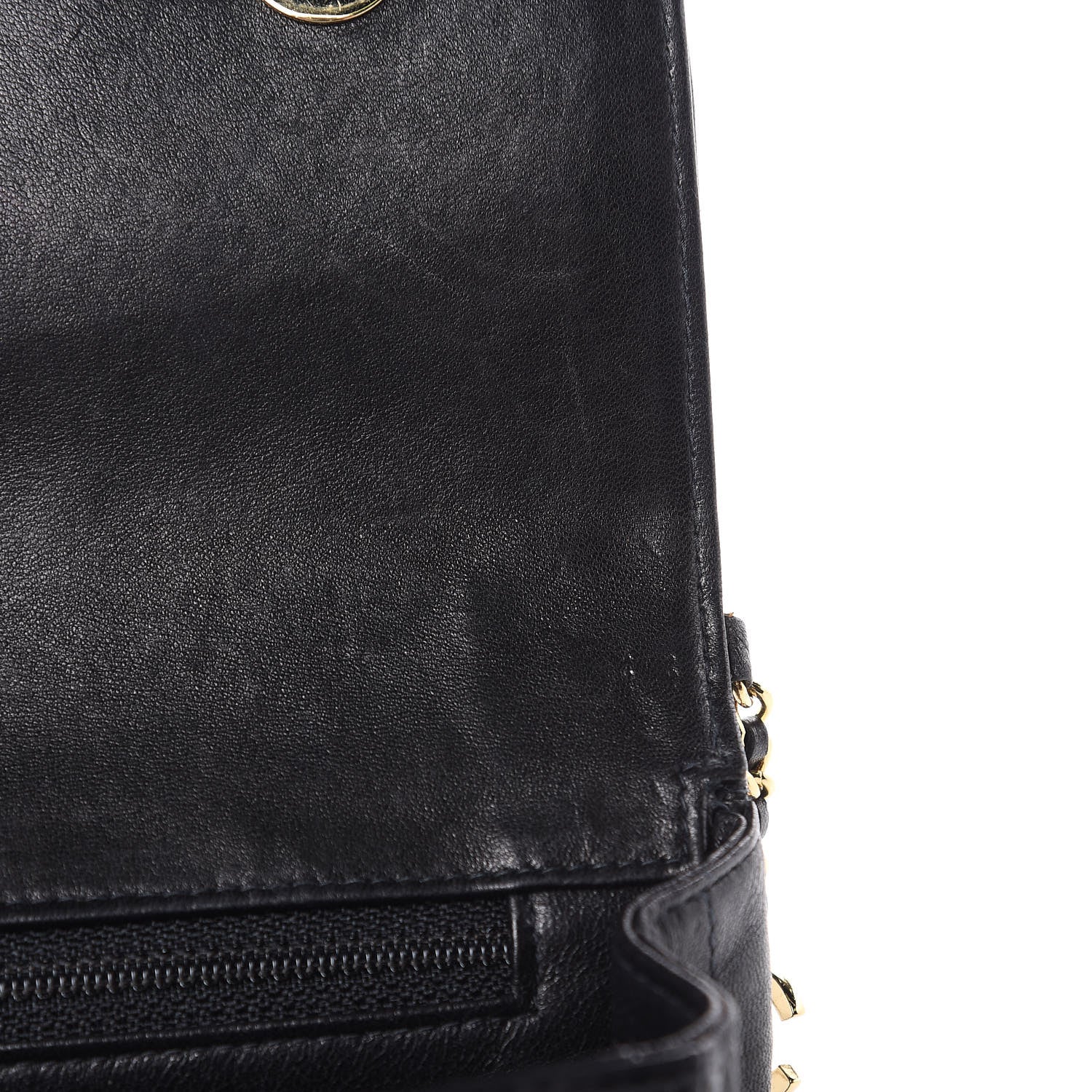 Chanel Lambskin Quilted Crystal Chocolate Bar Charm Flap Black 14 of 16