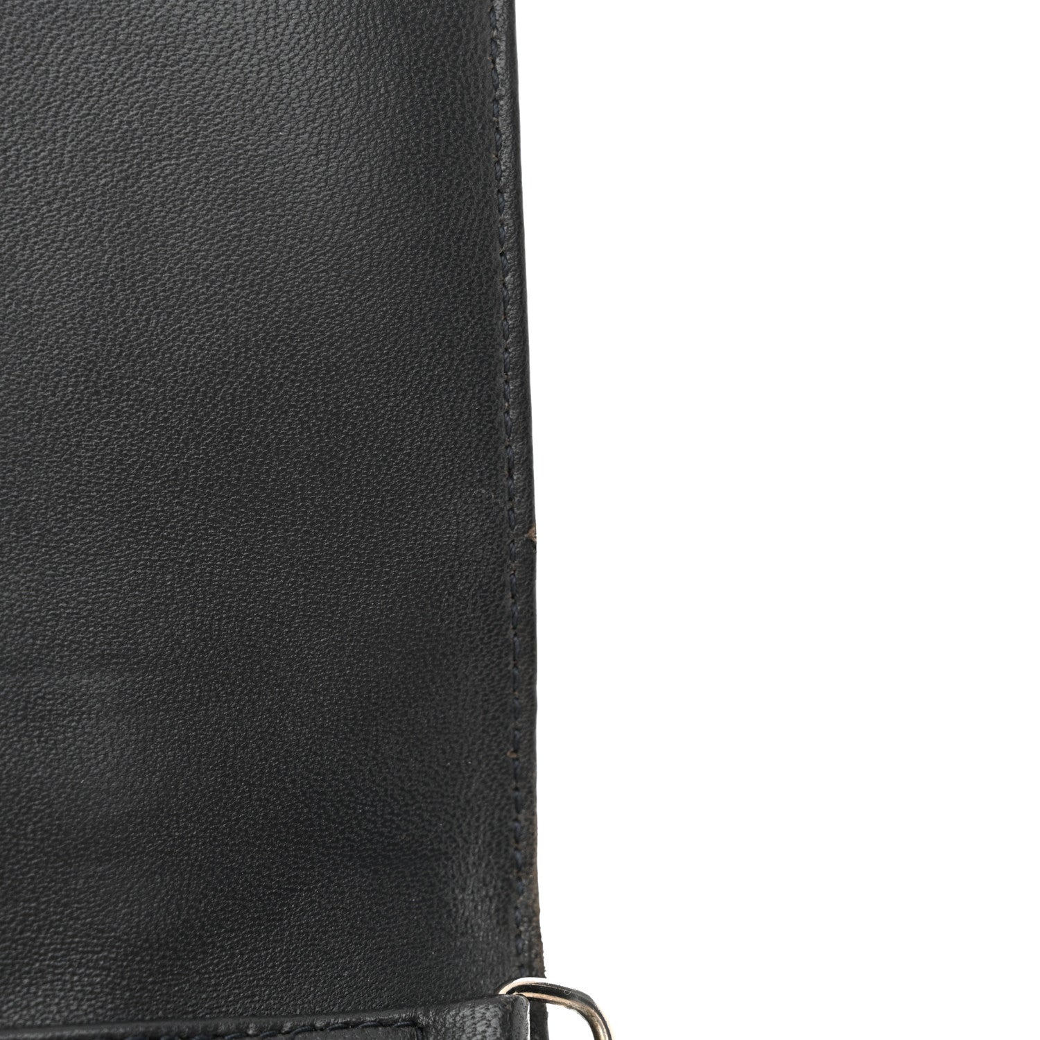 Christian Dior Metallic Patent Micro-Cannage Diorama Wallet on Chain Pouch Silver 14 of 14