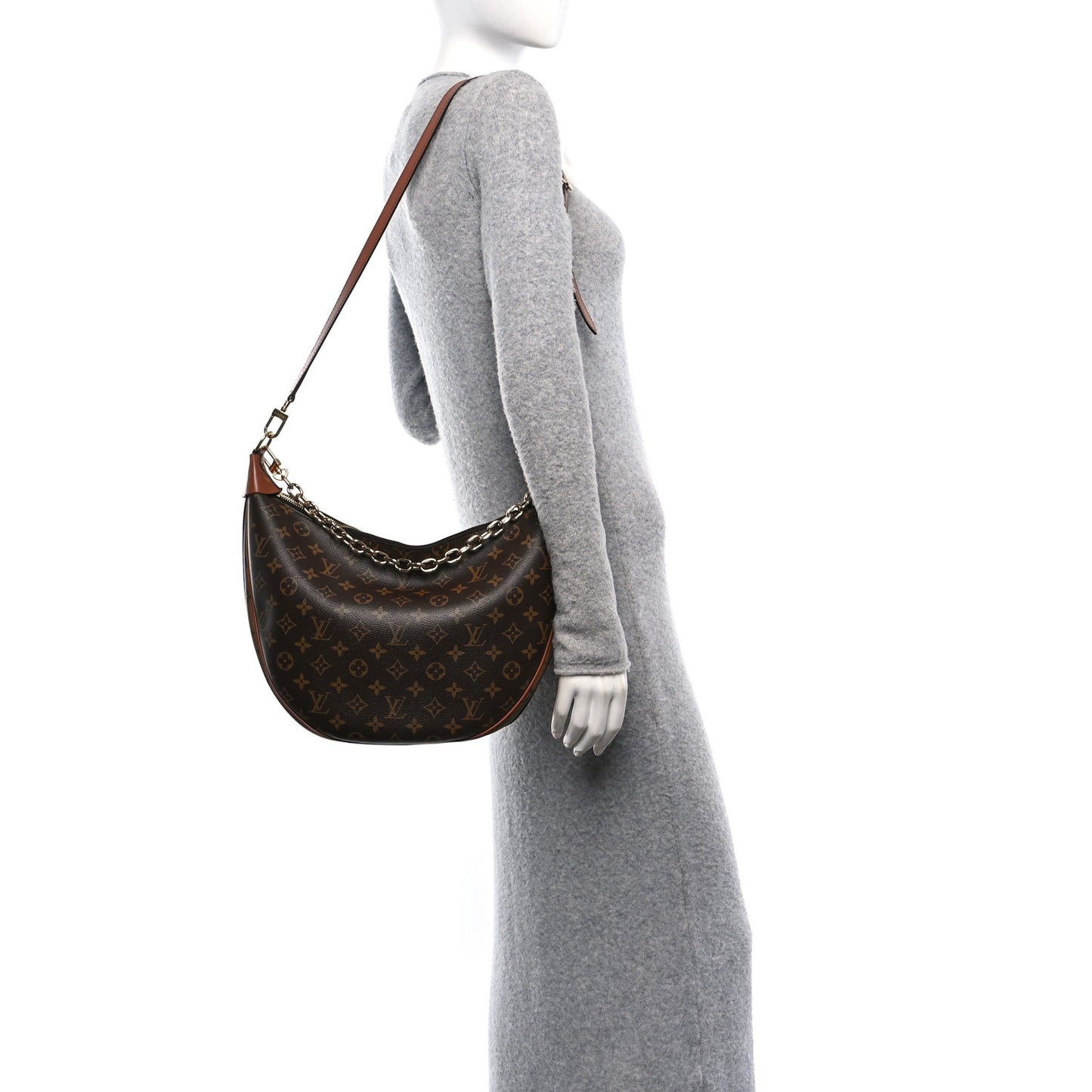 Reverse Monogram Loop Hobo