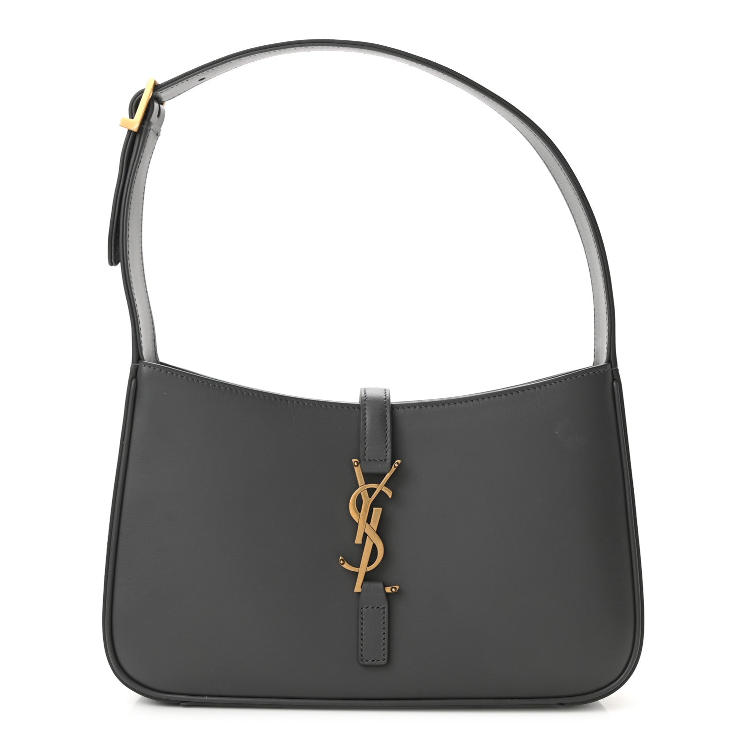 Saint Laurent Smooth Calfskin Le 5 A 7 Hobo Storm 1 of 10
