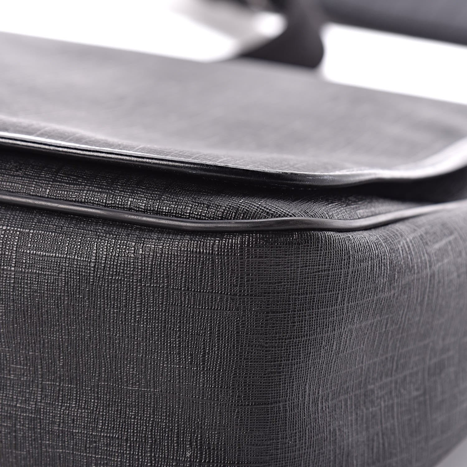 Gucci Coated Canvas Interlocking G Large Flap Messenger Bag Black 11 of 13