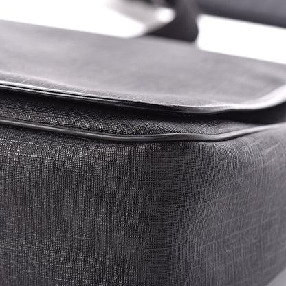 Gucci Coated Canvas Interlocking G Large Flap Messenger Bag Black 11 of 13