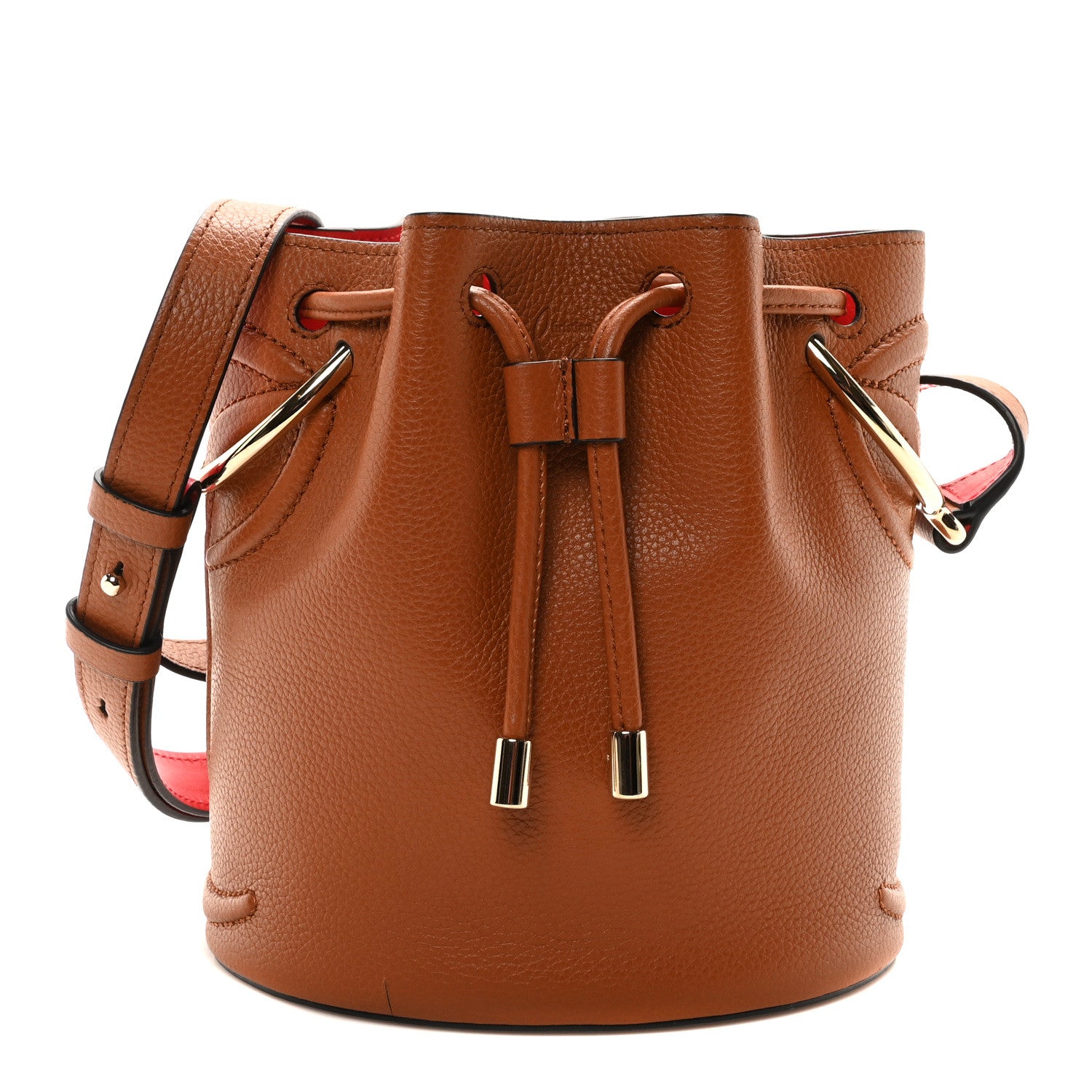 Christian Louboutin Calfskin Empire By My Side Bucket Bag Cuoio 1 of 9
