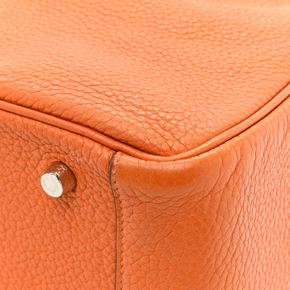 Hermes Taurillon Clemence Lindy 30 Orange 15 of 18
