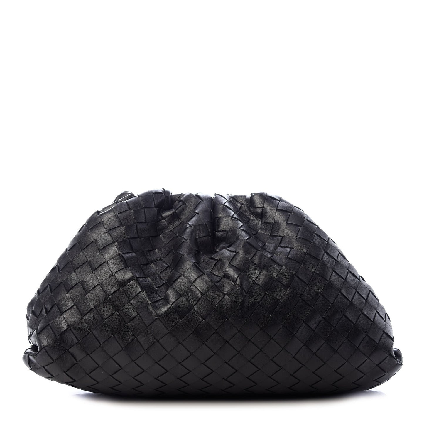 Nappa Maxi Intreccio The Pouch Oversized Clutch Black