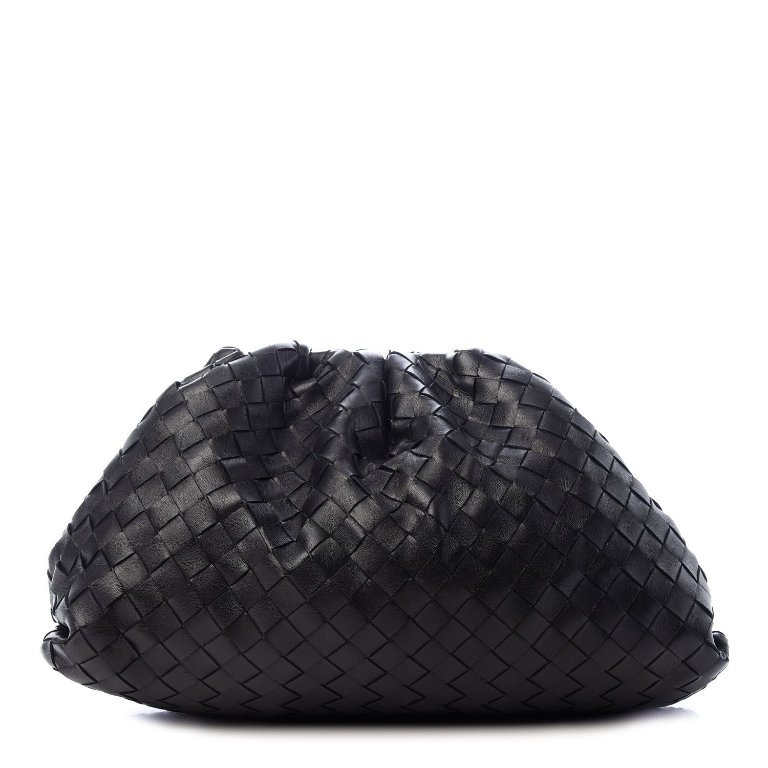 Bottega Veneta Nappa Maxi Intreccio The Pouch Oversized Clutch Black 1 of 8