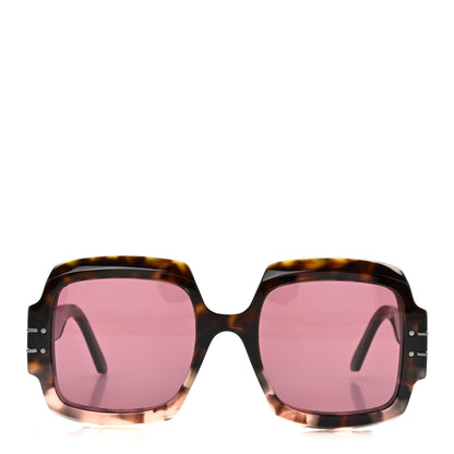 Christian Dior Acetate Diorsignature S1U Square Sunglasses Tortoise 2 of 7