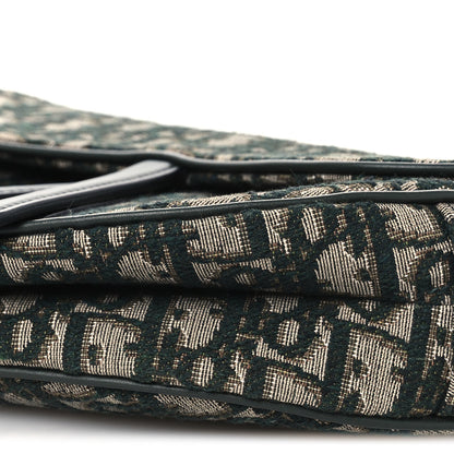 Christian Dior Oblique Saddle Bag Green 9 of 11
