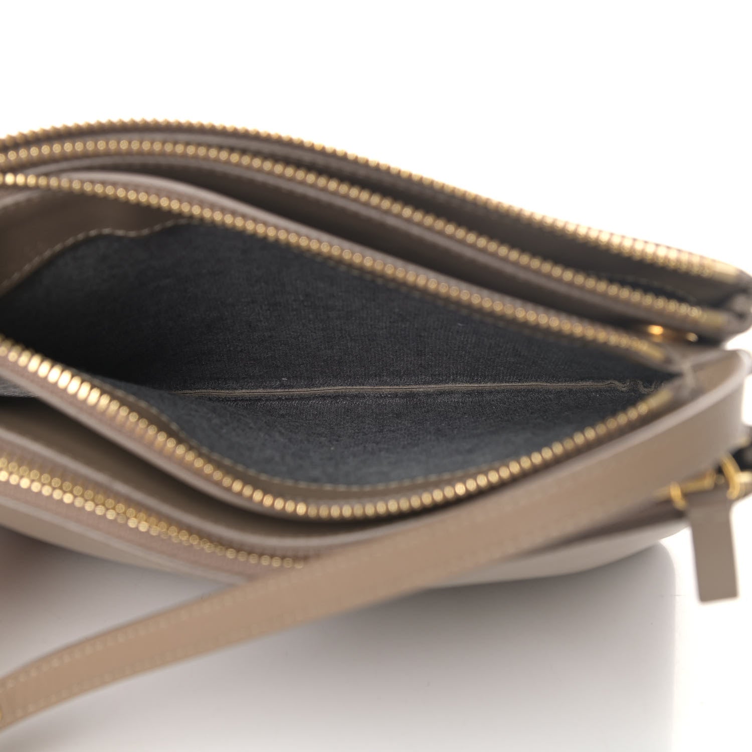 Celine Liege Calfskin Large Trio Crossbody Bag Taupe 5 of 6