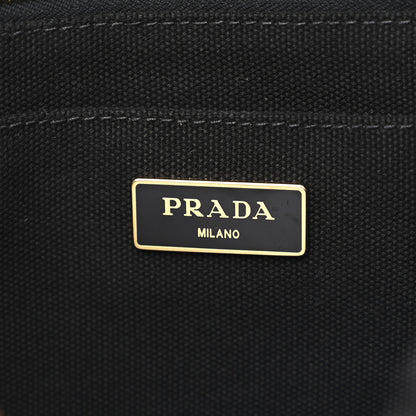 Prada Canvas Large Canapa Logo Tote Black 6 of 10