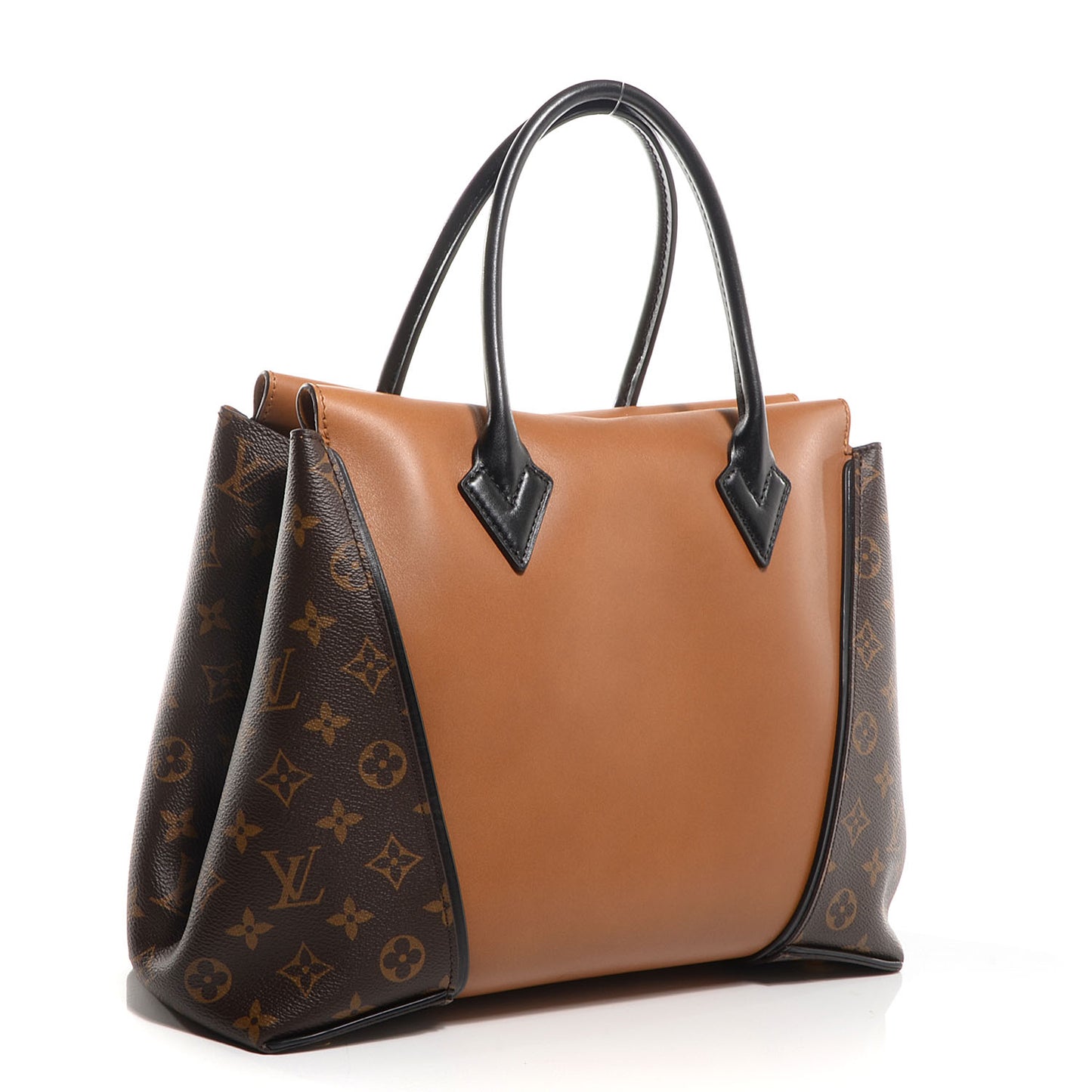 Monogram Cuir Orfevre Tote W PM Noisette