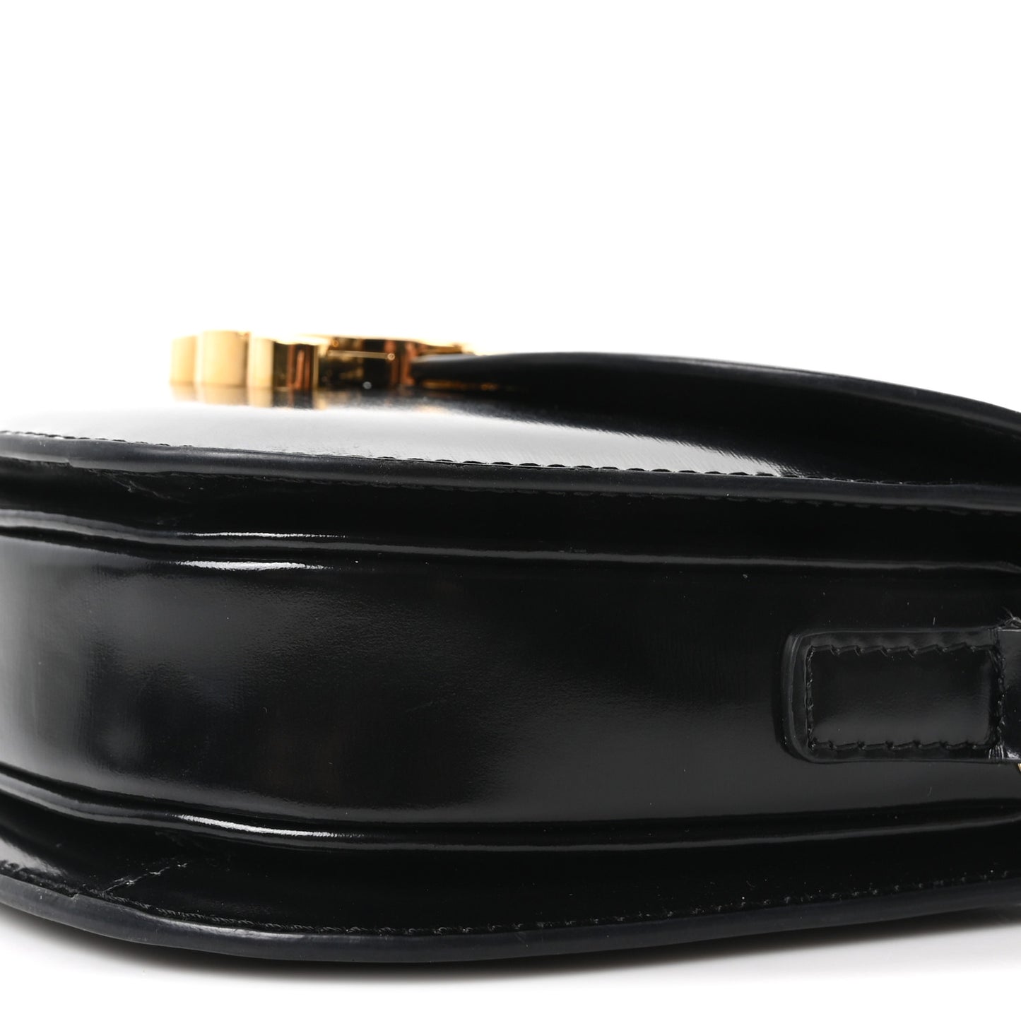 Shiny Calfskin Teen Besace Black