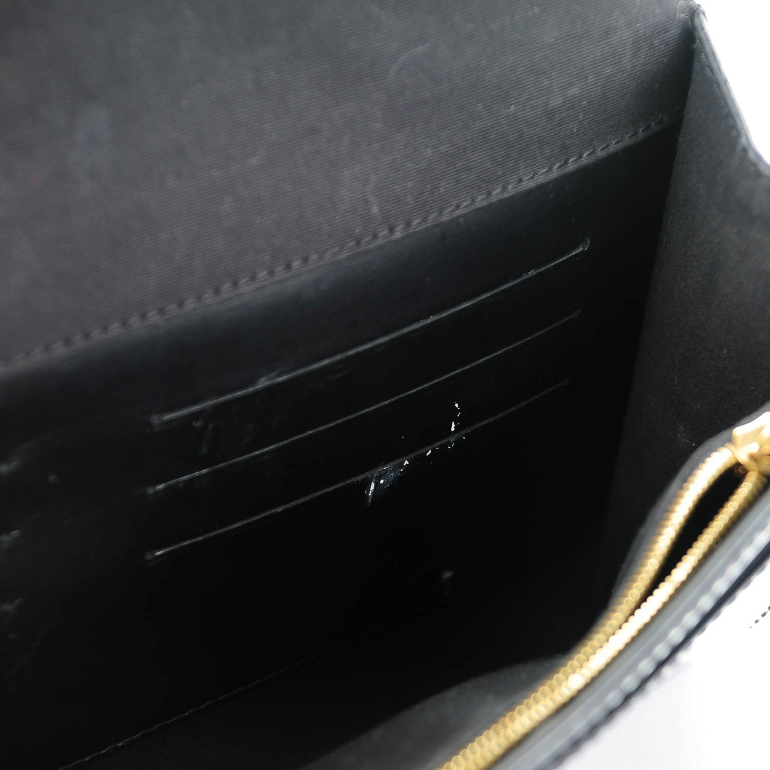 Louis Vuitton Patent Louise Clutch Black 7 of 7