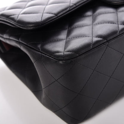 Chanel Lambskin Quilted Jumbo Double Flap Black 17 of 18