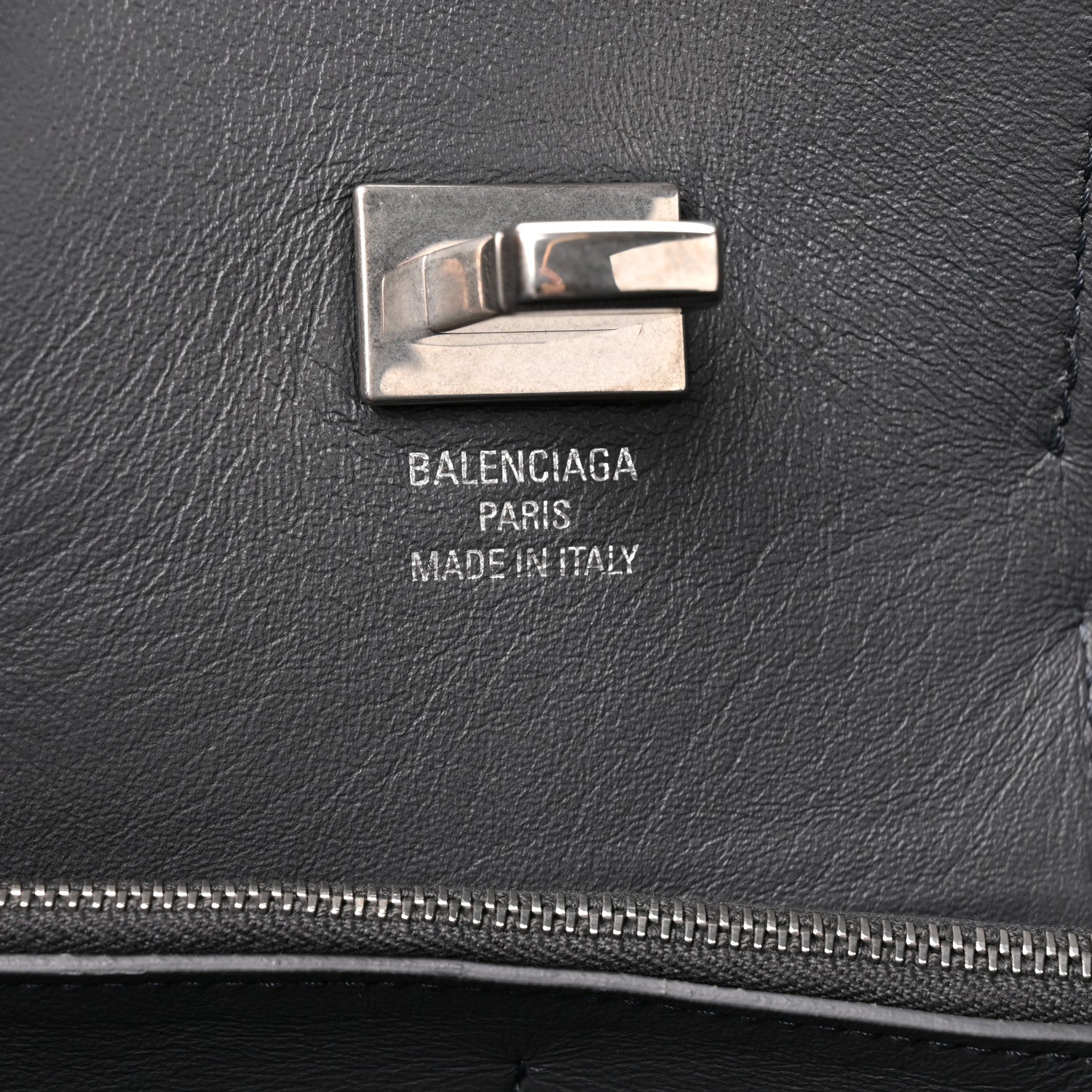 Balenciaga Smooth Calfskin Medium Bel Air Carry All Bag Grey 5 of 10