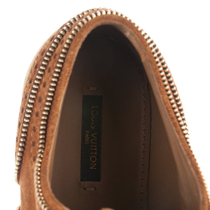 Louis Vuitton Suede Tomboy Richelieu Flats 41 Cognac 7 of 8