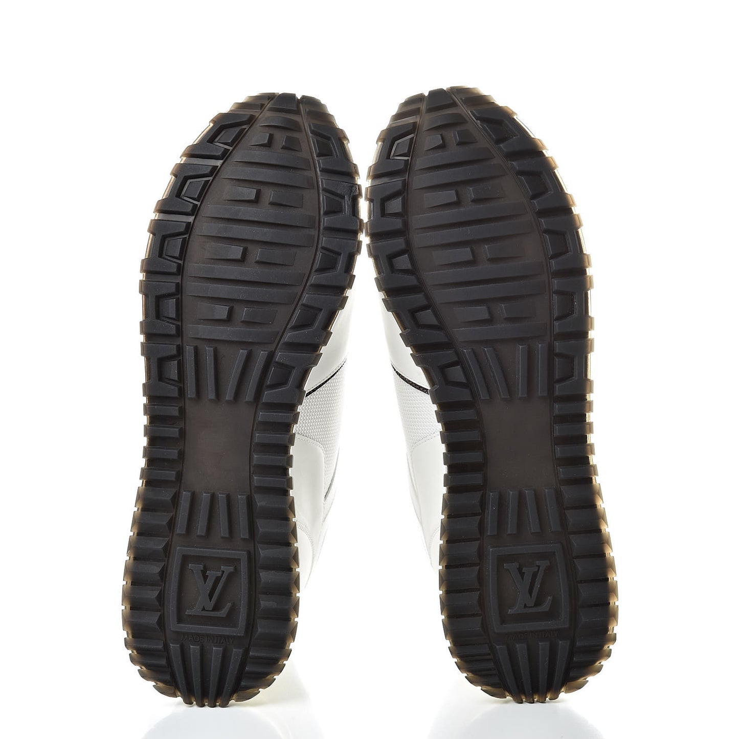 Calfskin Monogram Run Away Sneakers 41 White