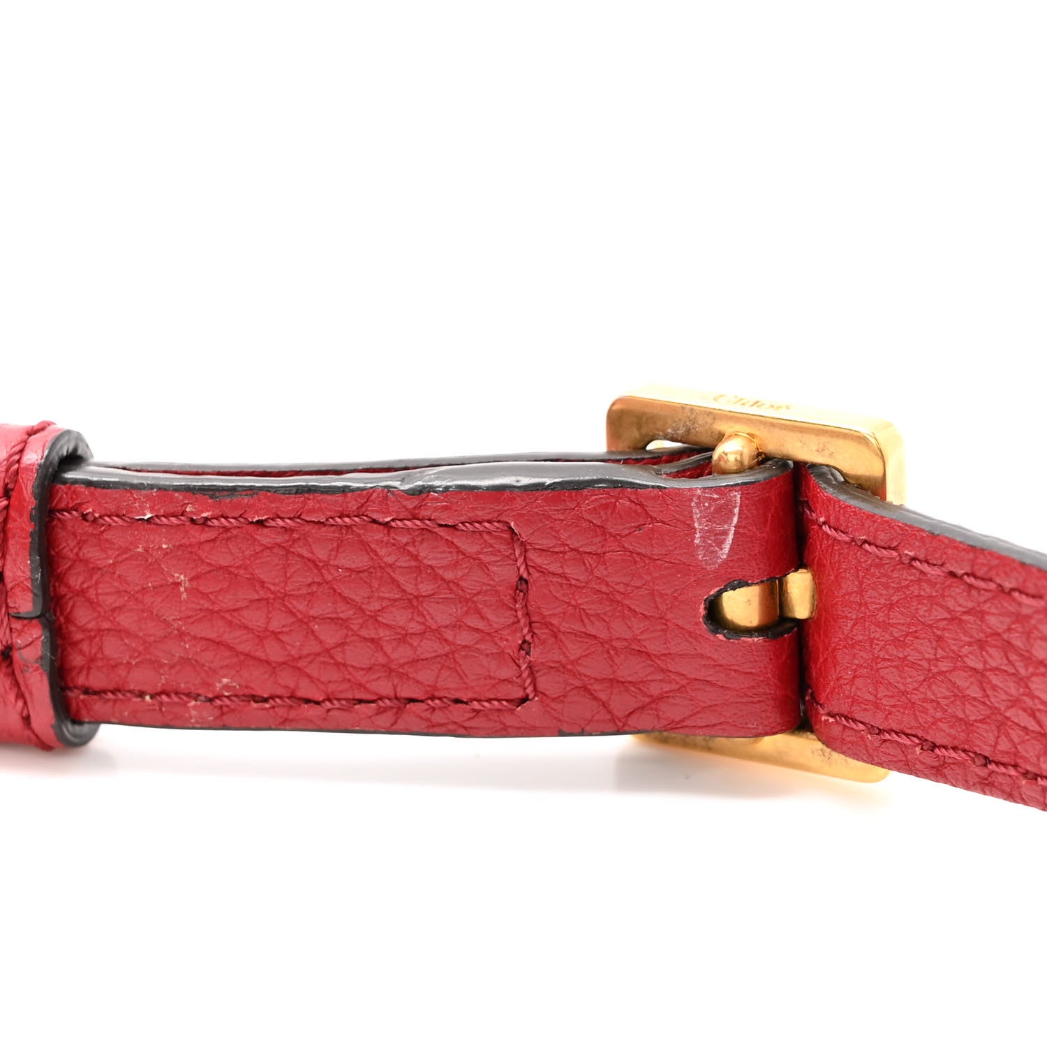 Chloe Calfskin Mini Marcie Round Crossbody Bag Red 12 of 13