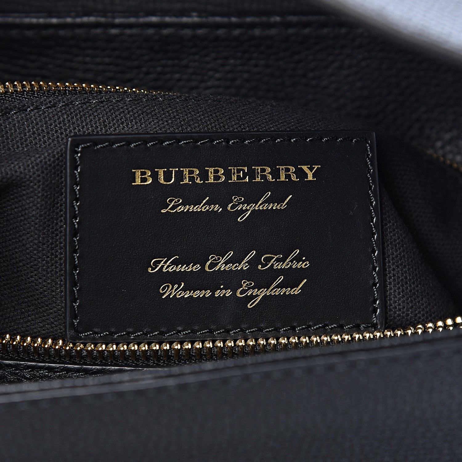 Burberry Derby Calfskin House Check Medium Camberley Black 6 of 10