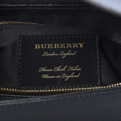 Burberry Derby Calfskin House Check Medium Camberley Black 6 of 10