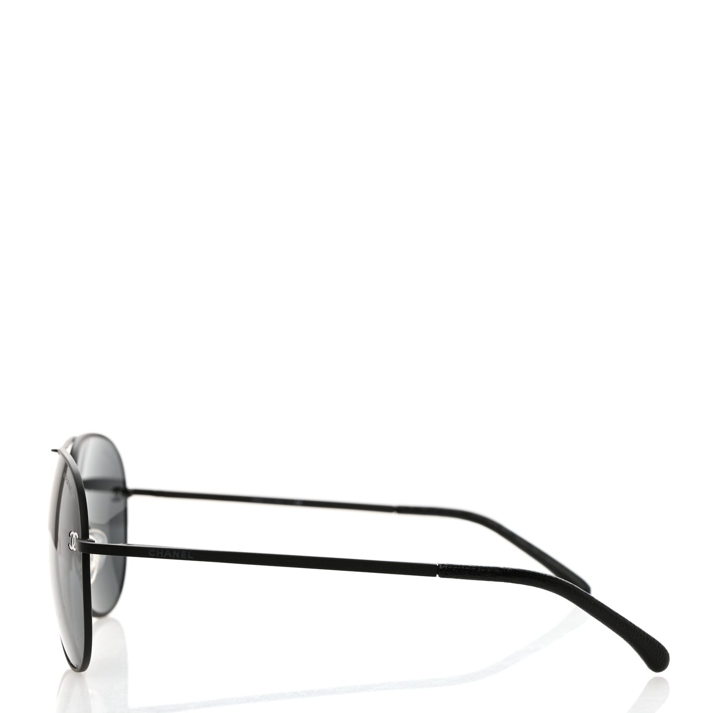 Metal Pilot Aviator CC Sunglasses 4189-T-Q Black