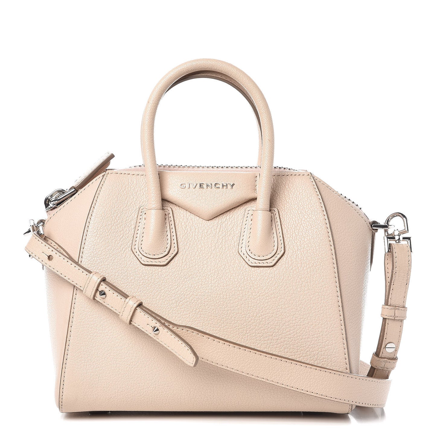 Sugar Goatskin Mini Antigona Nude Pink