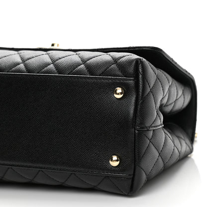 Chanel Caviar Quilted Small Coco Handle Flap Black 10 of 13