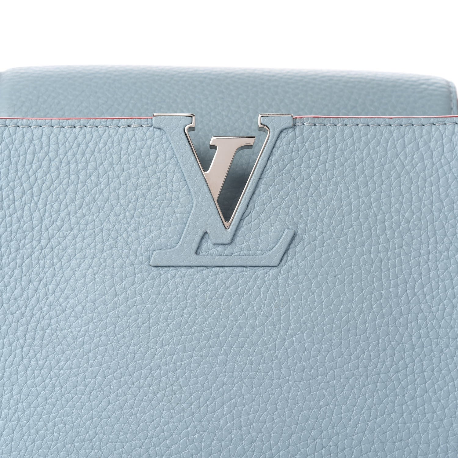 Louis Vuitton Taurillon Capucines MM Ciel 9 of 9