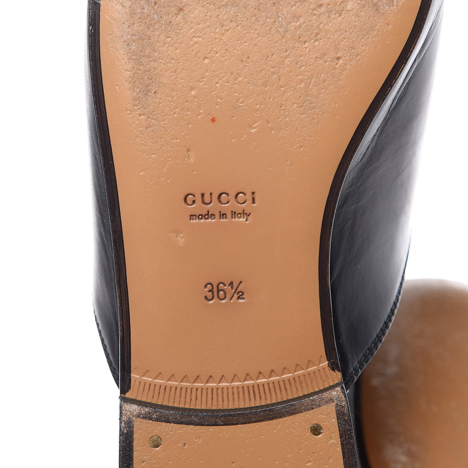 Gucci Calfskin Womens Princetown Slippers 36.5 Black 6 of 13