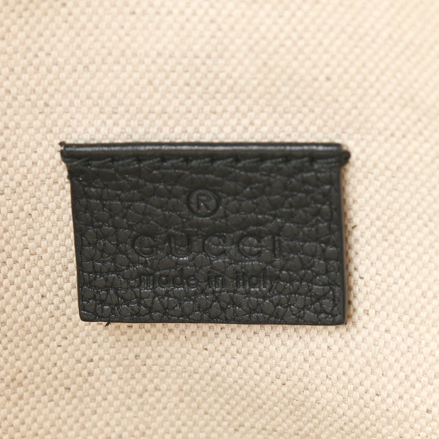 Gucci Grained Calfskin Logo Belt Bag Black 6 of 9