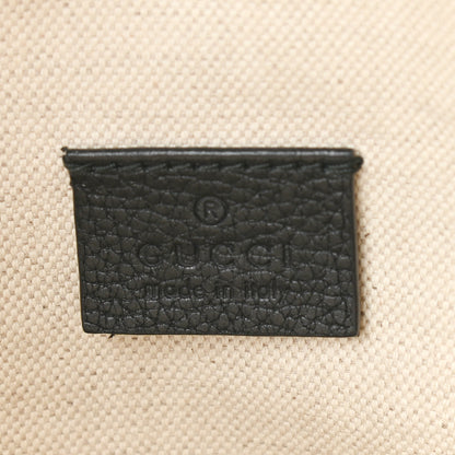 Gucci Grained Calfskin Logo Belt Bag Black 6 of 9
