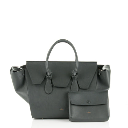 Celine Crisped Calfskin Small Tie Knot Tote Anthracite 5 of 8