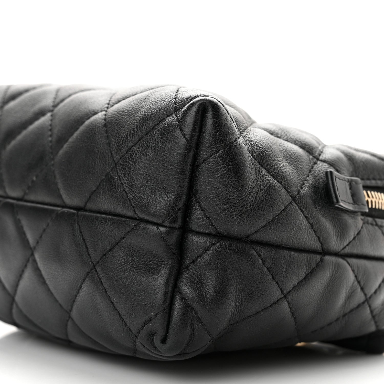 Chanel Calfskin Quilted Mini Bowling Bag Black 10 of 10