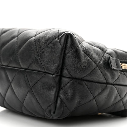 Chanel Calfskin Quilted Mini Bowling Bag Black 10 of 10