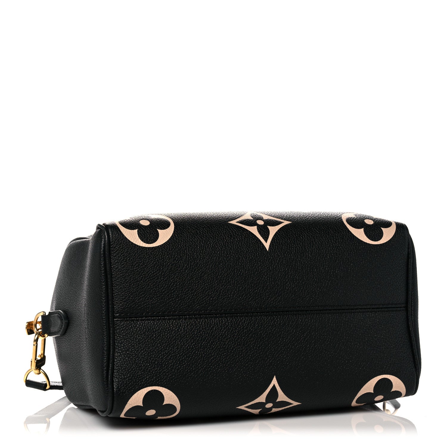 Louis Vuitton Empreinte Monogram Giant Speedy Bandouliere 25 Black Beige 4 of 9