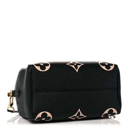 Louis Vuitton Empreinte Monogram Giant Speedy Bandouliere 25 Black Beige 4 of 9