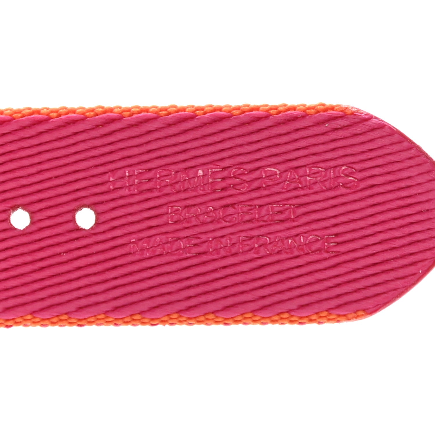 Hermes Nylon Weave Apple Watch Single Tour Band 40mm Orange Rose Mexico 3 of 5