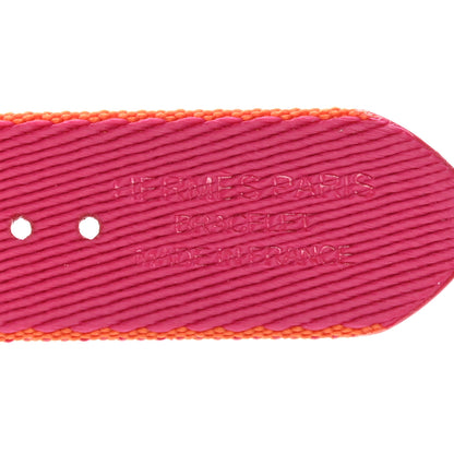 Hermes Nylon Weave Apple Watch Single Tour Band 40mm Orange Rose Mexico 3 of 5