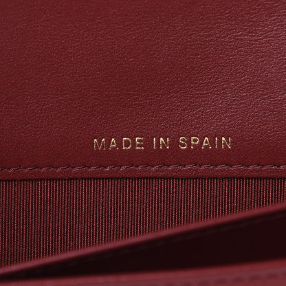Chanel Caviar Quilted Boy Yen Wallet Burgundy 8 of 11