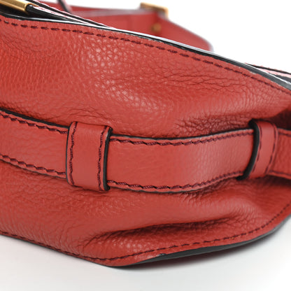 Chloe Calfskin Mini Marcie Round Crossbody Bag Brick 7 of 7
