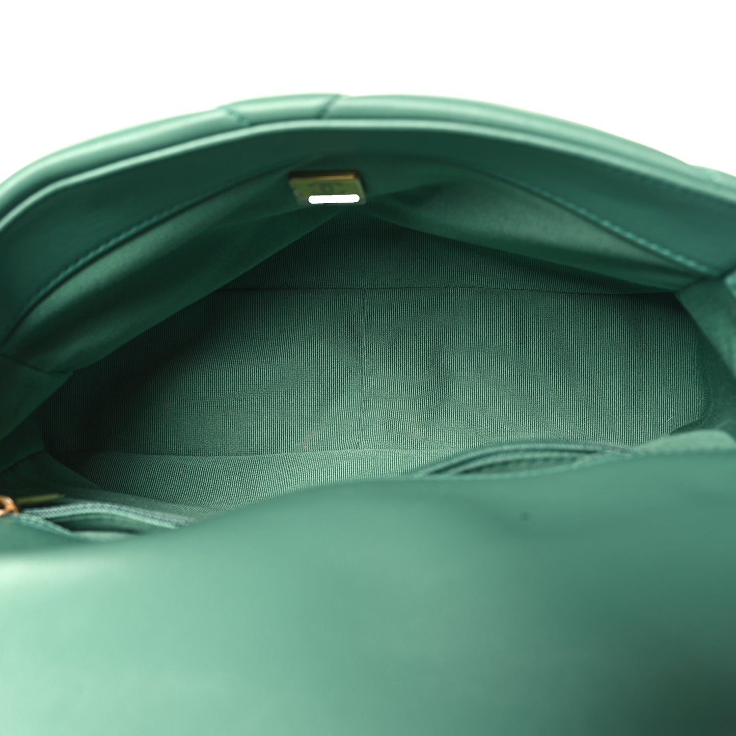 Lambskin Quilted Medium Chanel 19 Flap Green