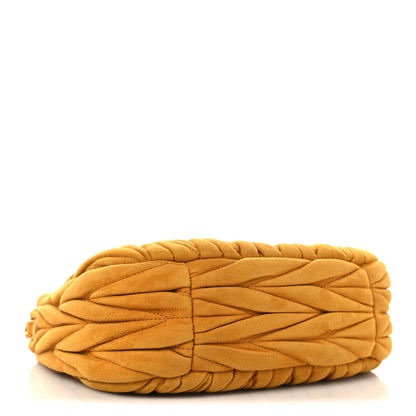 Miu Miu Suede Matelasse Mini Wander Hobo Whisky 4 of 9